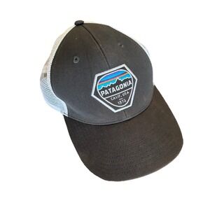 PATAGONIA Fitz Roy Hex Mid Crown Cap Trucker Hat Calif USA 1973 Gorpcore Trails